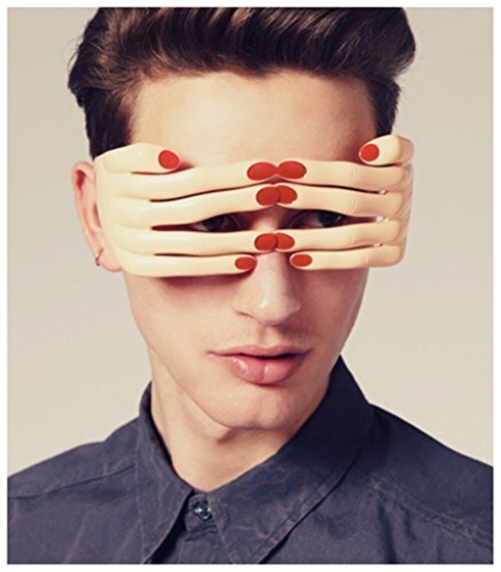 4426 Novelty Fingers Shaped Glasses Fancy Eye Mask Funny Glasses Costume